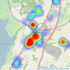 Hackney & Leigh - Carnforth listings heatmap