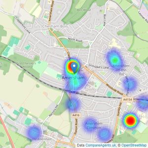 Hadlands - Amersham listings heatmap