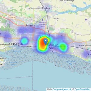 Hair & Son - Southend-On-Sea listings heatmap