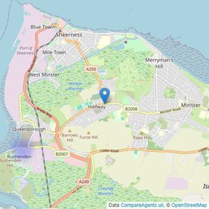 Halfway Family Estates - Minster-On-Sea listings heatmap