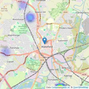 Hallmark from Richard Kendall - Wakefield listings heatmap