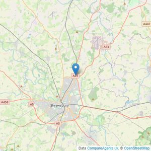 Halls Estate Agents - Telford listings heatmap