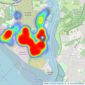 Hamble Estate Agency - Hamble listings heatmap