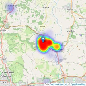 Hamilton Graham - Steyning listings heatmap