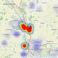 Hamilton Smith - Claydon listings heatmap