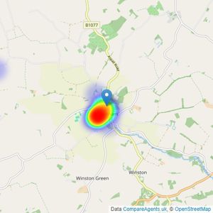 Hamilton Smith - Debenham listings heatmap