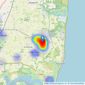 Hamilton Smith - Leiston listings heatmap