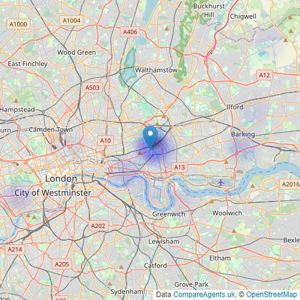 Hammonds - London listings heatmap