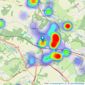 Hamptons - Amersham listings heatmap