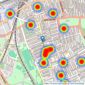 Hamptons - Battersea & Wandsworth listings heatmap