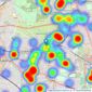 Hamptons - Blackheath listings heatmap