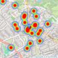 Hamptons - Hampstead listings heatmap