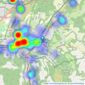 Hamptons - Haslemere listings heatmap