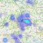 Hamptons - Haywards Heath listings heatmap