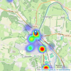 Hamptons - Henley listings heatmap