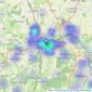 Hamptons - Hertford listings heatmap