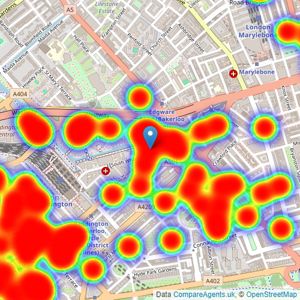 Hamptons - Hyde Park & Bayswater listings heatmap