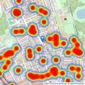 Hamptons - Kensington listings heatmap