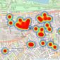 Hamptons - Knightsbridge listings heatmap