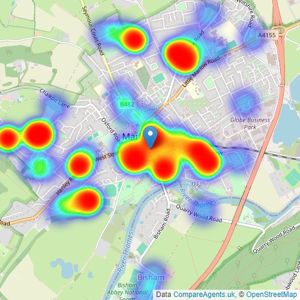 Hamptons - Marlow listings heatmap