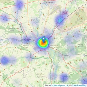 Hamptons - Salisbury listings heatmap