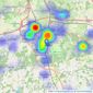 Hamptons - Sevenoaks listings heatmap