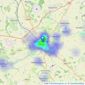 Hamptons - Stratford-upon-Avon listings heatmap