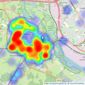 Hamwic Independent Estate Agents - Totton listings heatmap