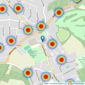 Hannah James Estate Agents - Sanderstead, South Croydon listings heatmap