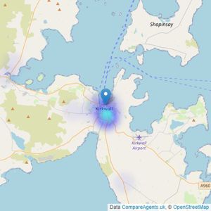 Harcus Law Ltd - Kirkwall listings heatmap