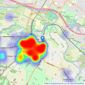 Hardings - Windsor listings heatmap