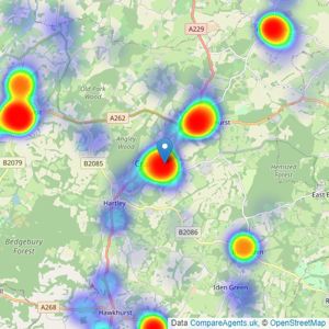 Harpers and Hurlingham - Cranbrook listings heatmap