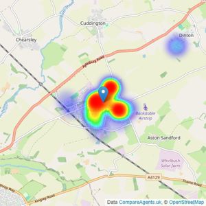 Harpers - Haddenham listings heatmap