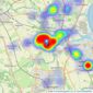 Harpers Property People - Powered by eXp UK, Bedlington listings heatmap