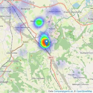 Harpers - Wendover listings heatmap