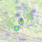 Harringtons Services Ltd - Wickham listings heatmap