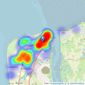 Harris & Co - Fleetwood listings heatmap