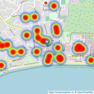 Harris & Harris - Seaton listings heatmap