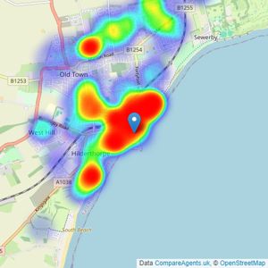 Harris-Shields Collection - Bridlington listings heatmap