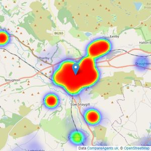 Harrison Boothman - Skipton listings heatmap