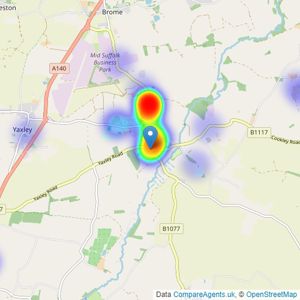 Harrison Edge Limited - Eye listings heatmap