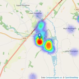 Harrison Hardie - Bourton-On-The-Water listings heatmap