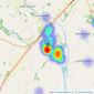 Harrison Hardie - Bourton-On-The-Water listings heatmap