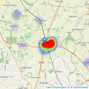 Harrison Hardie - Moreton In Marsh listings heatmap