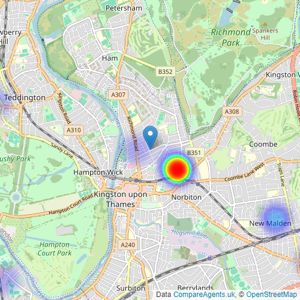 Harrison Jacks - Kingston Upon Thames listings heatmap