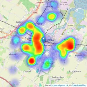 Harrisons Homes - Sittingbourne listings heatmap