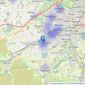 Harvey & Ryall - Huddersfield listings heatmap