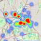 Harvey & Wheeler - Dulwich Village listings heatmap