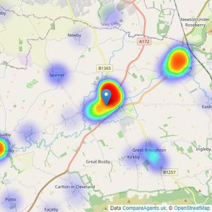 Harvey Brooks - Stokesley listings heatmap