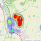 Harvey Robinson - Biggleswade listings heatmap